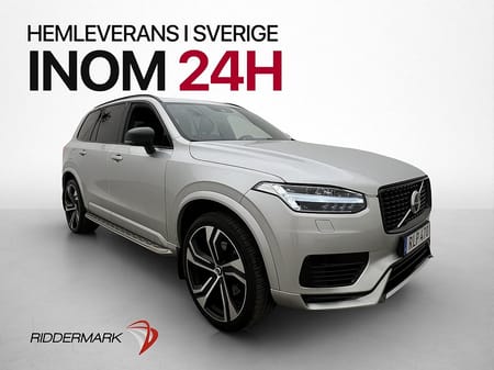 Volvo XC90 7 Säten Recharge T8 AWD R-Design B&W Luft Pano HUD MOMS