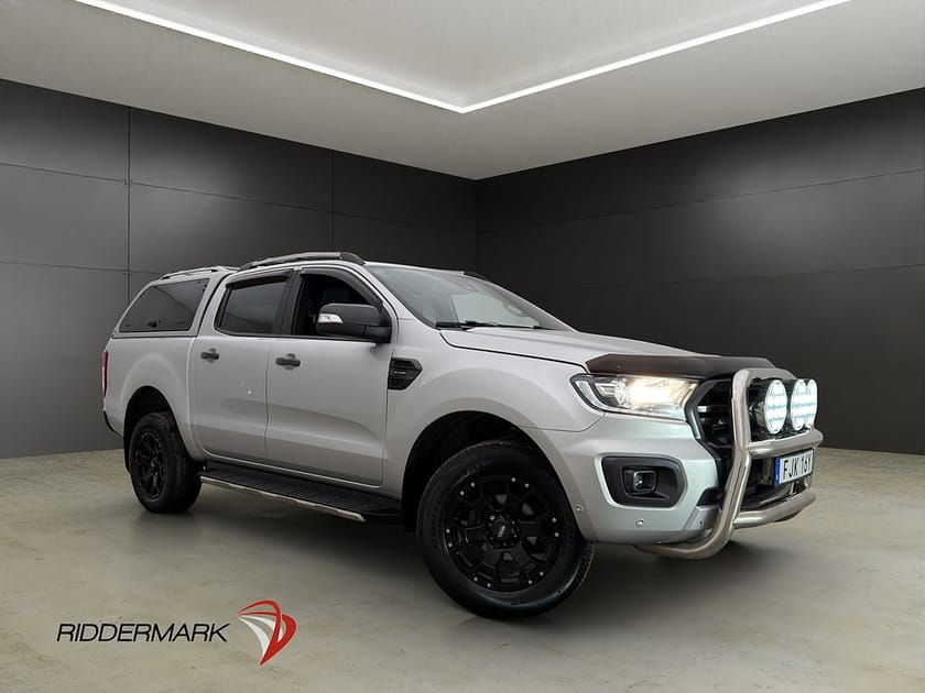 Bild 1 av Ford Ranger Dubbelhytt Wildtrak 213hk 4x4 Ny-Kamrem Värm Drag Lastsläde