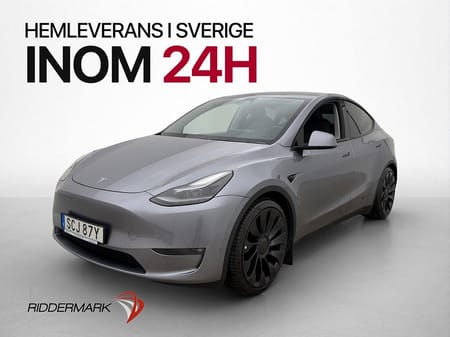 Tesla Model Y Performance 534hk Autopilot Dragkrok Pano