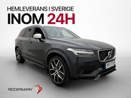 Volvo XC90 T8 AWD R-Design 7Sits B&W HUD Luft Pano 360° Drag