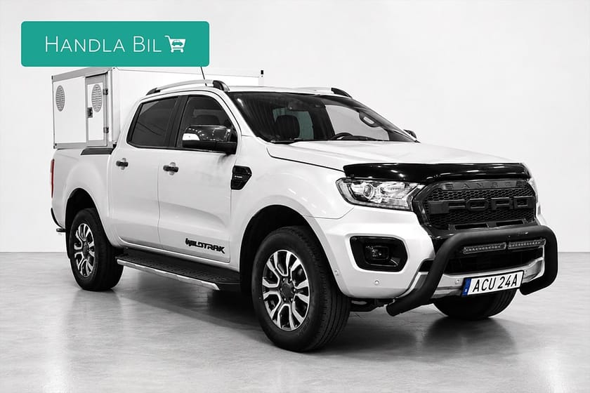 Bild 4 av Ford Ranger Dubbelhytt 2.0 4x4 Wildtrak Hundkåpa Drag D-Värm Skinn AdaptivF Moms 213hk