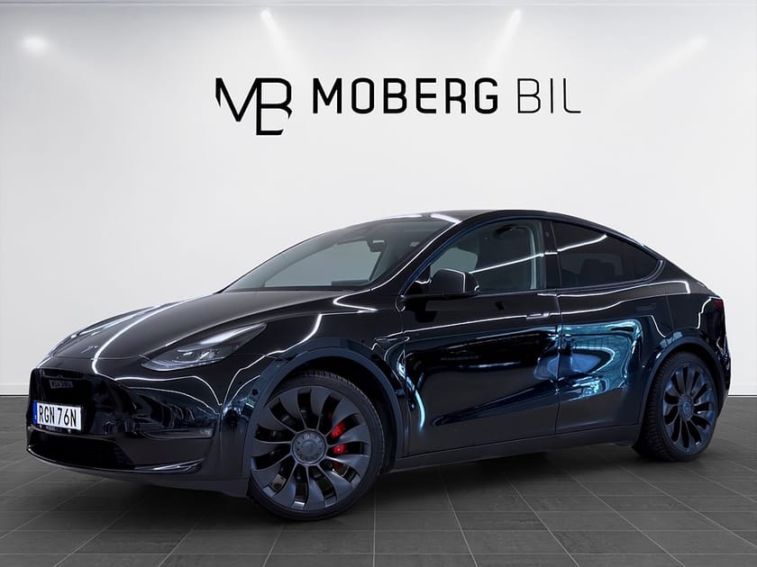 Bild 1 av Tesla Model Y Performance 534hk Pano Läder Drag B-Kamera