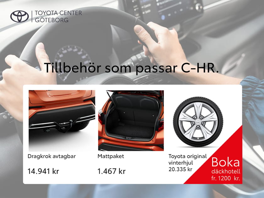 Bild 2 av Toyota C-HR Hybrid 1,8 X EDITION (MY23) NYHET BSM//VINTERHJUL INGÅR