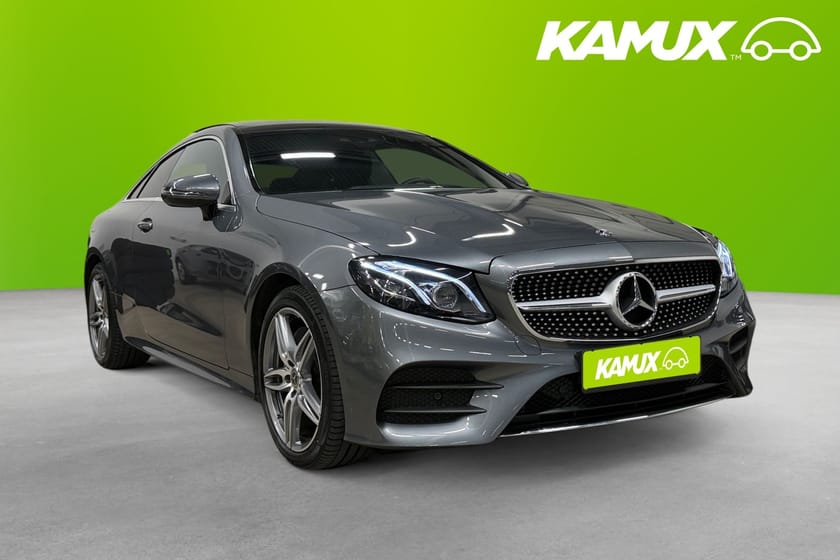 Bild 1 av Mercedes-Benz E 220 d Coupé 4MATIC 4M AMG Line 194 hk Lågmil Pano Wide Burm Elstol
