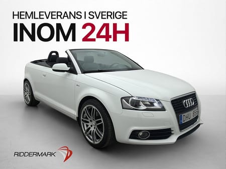 Audi A3 Cabriolet 2.0 TDI 140hk S Line Värmare Halvskinn
