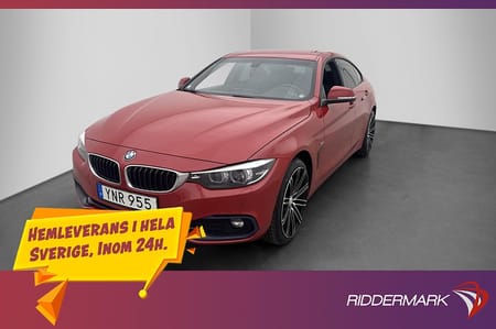 BMW 420d xDrive Gran Coupé 420 GC Sport line Navi Surround Rattvärm Drag