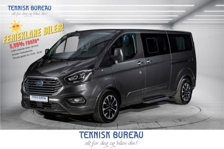 Ford Tourneo Custom 310 2,0 TDCi 170HK Aut. R. Kamera, Webasto, H. Feste, 8 s.
