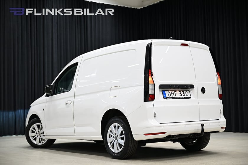Bild 4 av Volkswagen Caddy Cargo 122HK Nedlackad|LED|GPS|Backkamera|Drag|Värmare|Lågmil