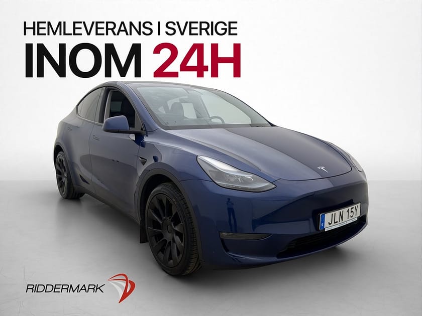 Bild 1 av Tesla Model Y Long Range AWD Värmepump Pano Skinn En brukare