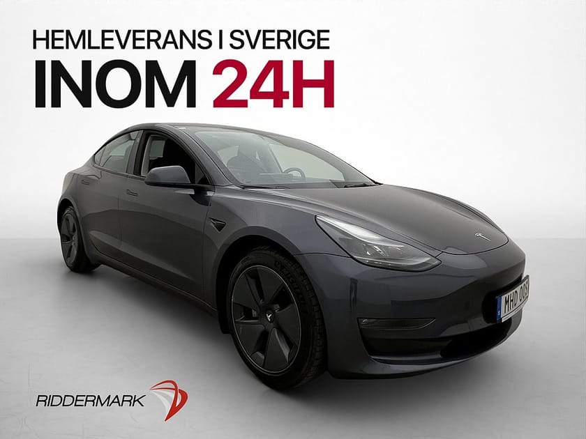 Bild 1 av Tesla Model 3 Long Range AWD Pano Autopilot Kamera Sv-Såld