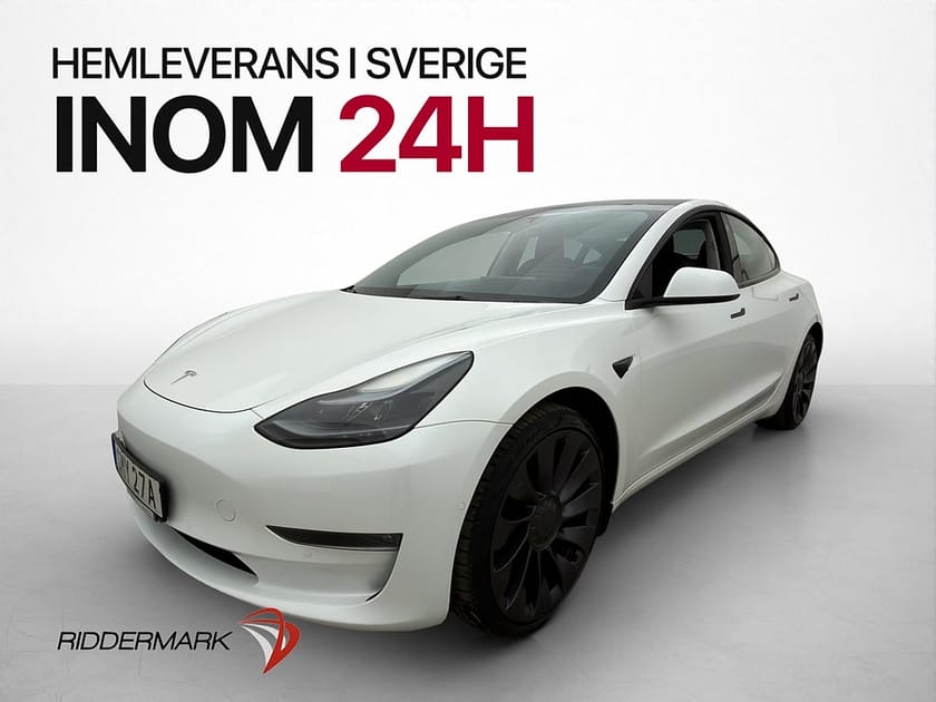 Bild 4 av Tesla Model 3 Performance 513hk Pano Autopilot Kamera Läder