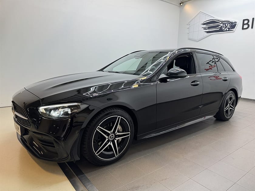 Bild 5 av Mercedes-Benz C 220 T d 200hk AMG Line Moms/NightP/AdaptivF/Navi/Bkamera/Krok