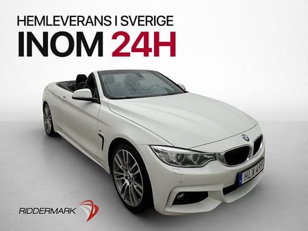 BMW 428i xDrive Convertible 428 M Sport H/K Skinn Värmare Sensorer Navi