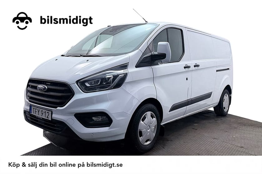 Bild 1 av Ford Transit Custom 300 2.0 L2 Drag Inredd 2xSidodörr Kamera Värmare 3-sits MOMS