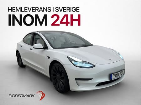 Tesla Model 3 Performance AWD Ljus Interiör Kamera 1-Brukare