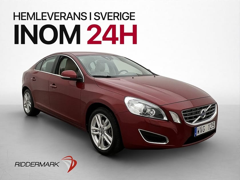 Bild 1 av Volvo S60 DRIVe 115hk Summum Navi P-Sensor Skinn Elstol Drag