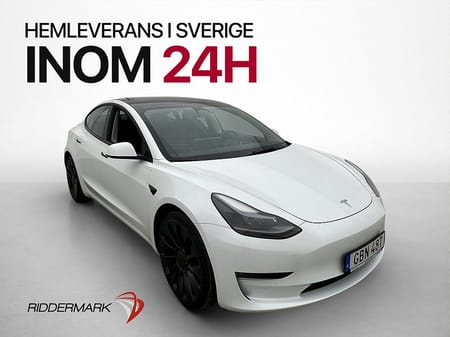 Tesla Model 3 Performance AWD Värmepump Autopilot Panorama