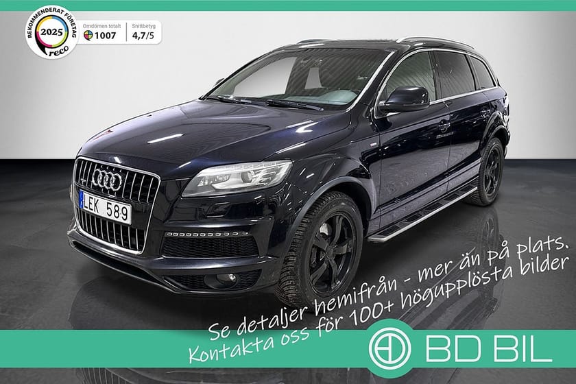 Bild 1 av Audi Q7 3.0 TDI QUATTRO S-LINE 7-SITS PANORAMA DRAG D-VÄRMARE