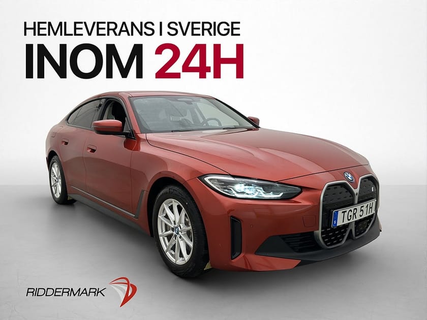 Bild 1 av BMW i4 eDrive40 Gran Coupé 83.9 kWh 340hk MOMS Drag 360°