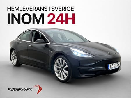 Tesla Model 3 Long Range AWD Dragkrok Kamera Svensksåld