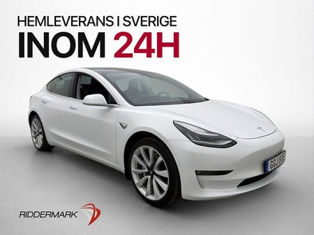 Tesla Model 3 Long Range AWD Panorama Kamera Navi Svensksåld