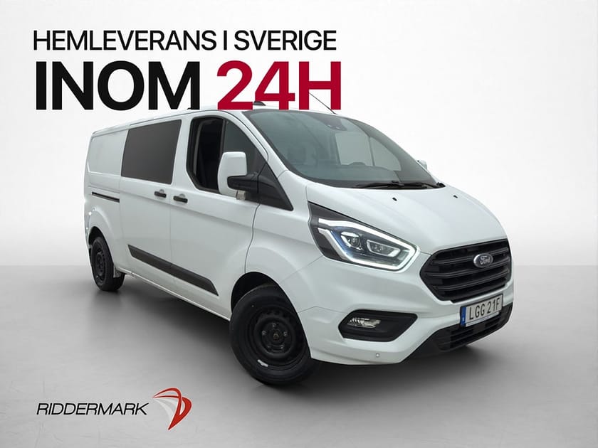 Bild 1 av Ford Transit Custom 340 Crew Van transit-custom CrewVan L2 Värm Drag Kamera 5-Sits Moms
