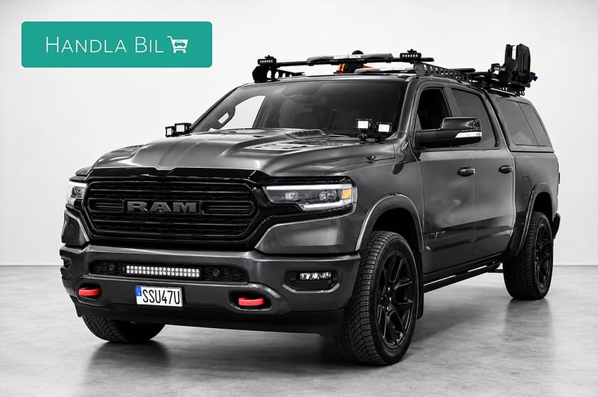Bild 1 av RAM 1500 Crew Cab 5.7 V8 HEMI 4x4 Night Släde Rhino Luft Moms 395hk