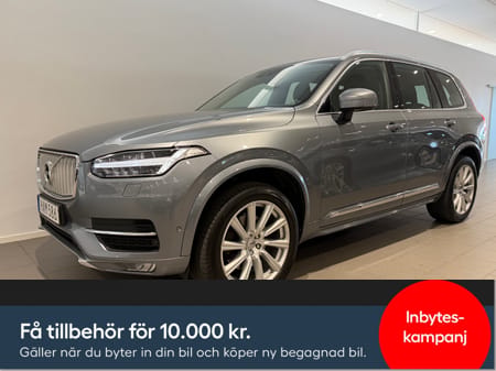 Volvo XC90 D5 AWD Inscription 7-säten / Backkamera / Sensorer / Dragkrok / Adaptiv farthållare / 10 000kr tillbehör /