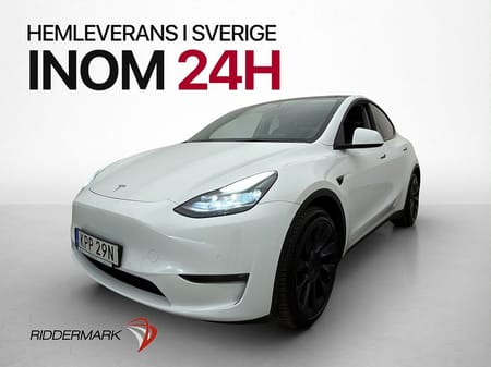 Tesla Model Y Long Range AWD Skinn Pano Svensksåld