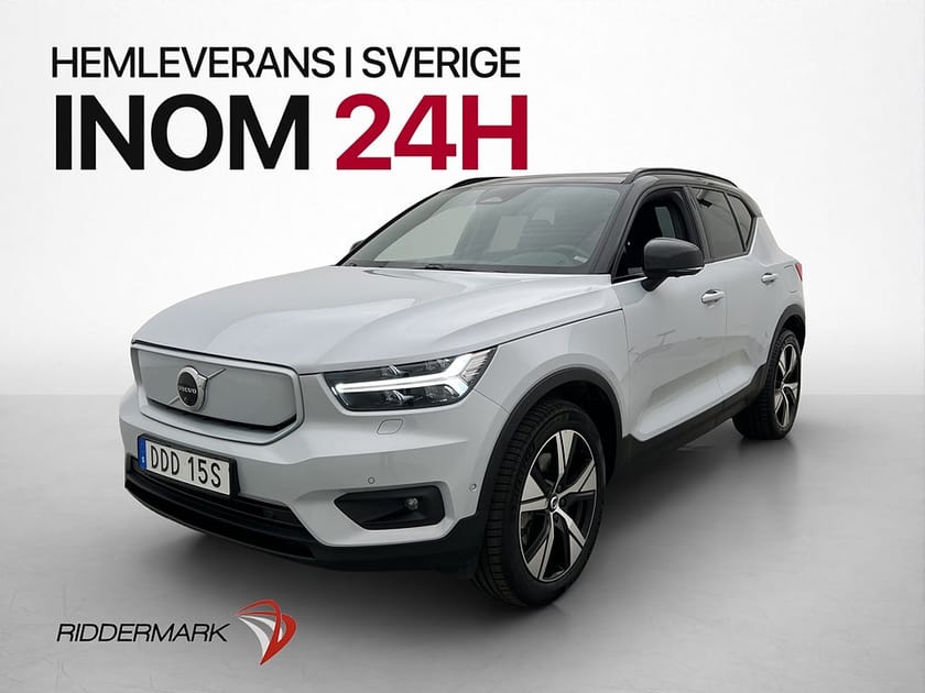 Bild 1 av Volvo XC40 P8 AWD Recharge Twin 408hk Pro Värmare Pano H/K Drag 360