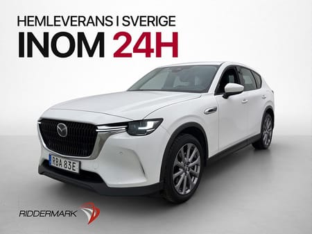 Mazda CX-60 PHEV 327hk Cockpit Drag HuD Navi Kamera Skinn
