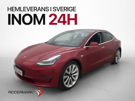 Tesla Model 3 Long Range AWD Svensksåld Panorama