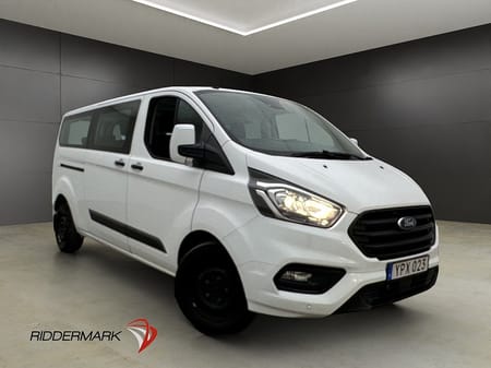 Ford Transit Custom 320 Kombi Tourneo Lång Ny-Kamrem 9-Sits Värm Kamera MOMS