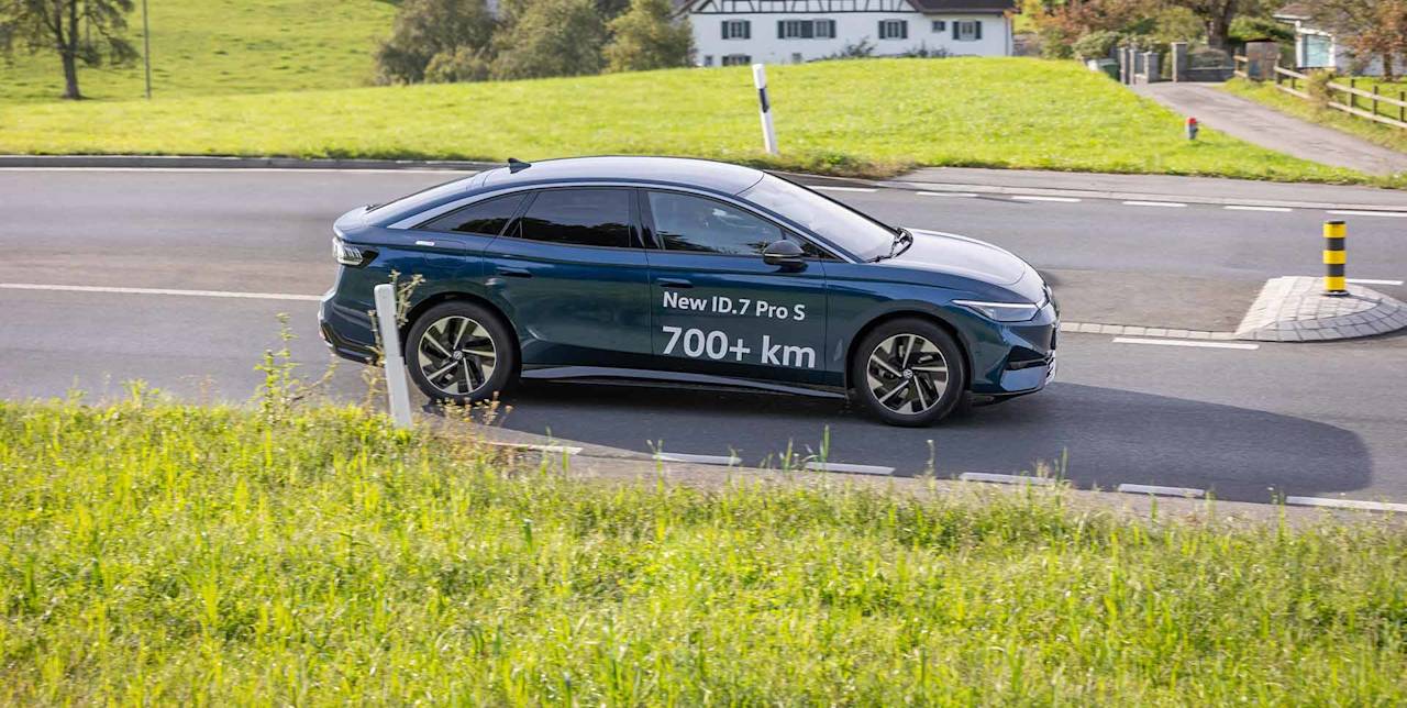 Volkswagen ID.7 Pro S slog sitt eget räckviddsrekord