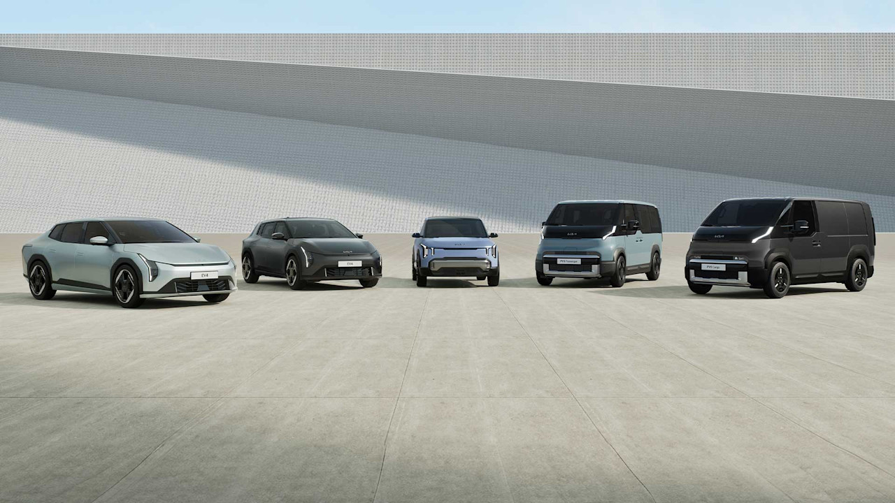 Kia har presenterat tre nya modeller: EV4, Concept EV2 och PV5