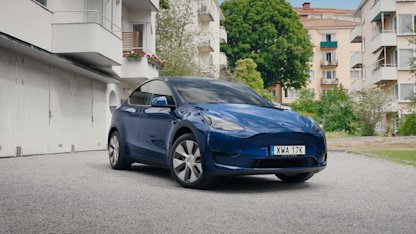 Provkörning av Tesla Model Y