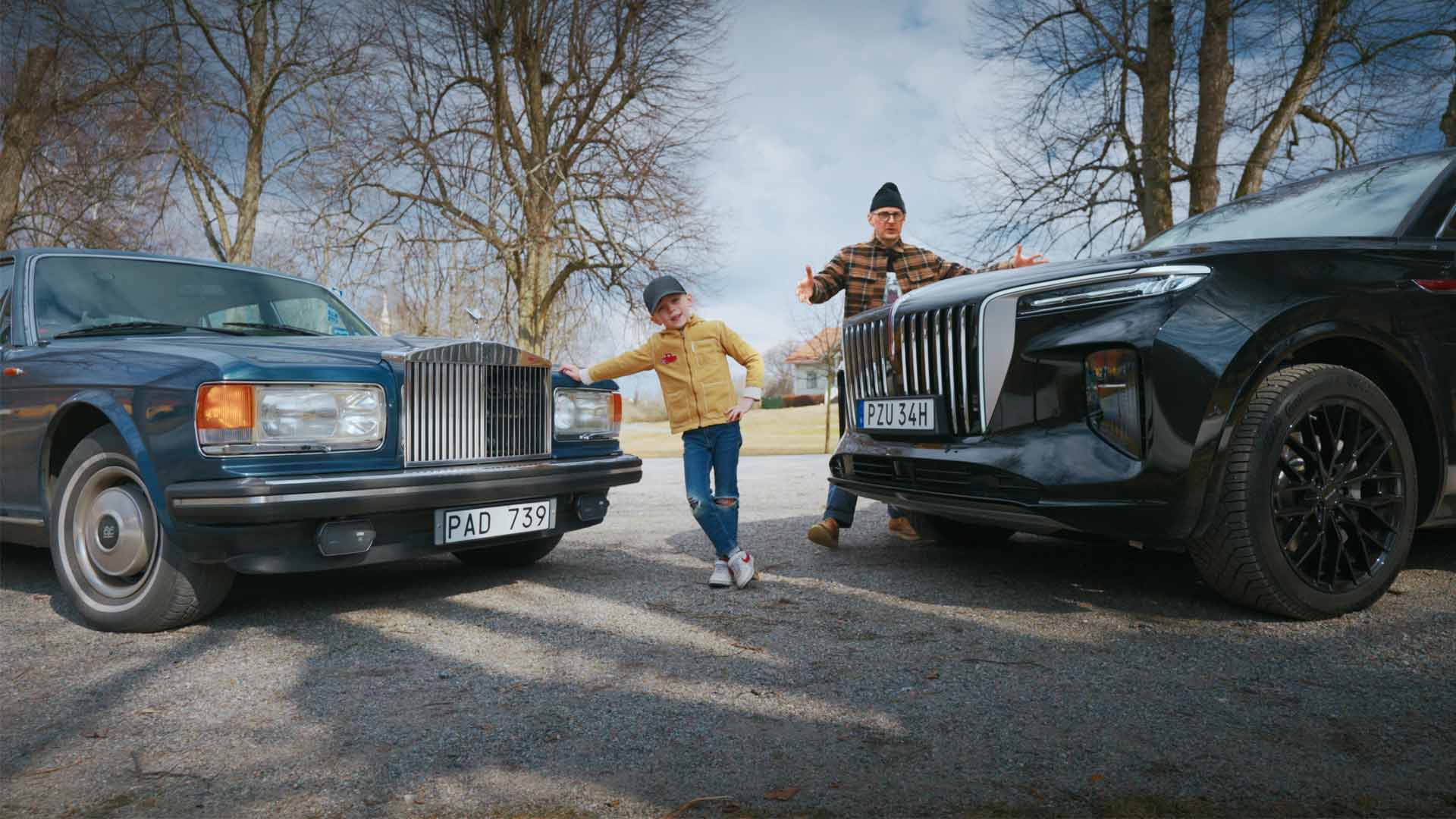 Provkörning av Hongqi E-HS9