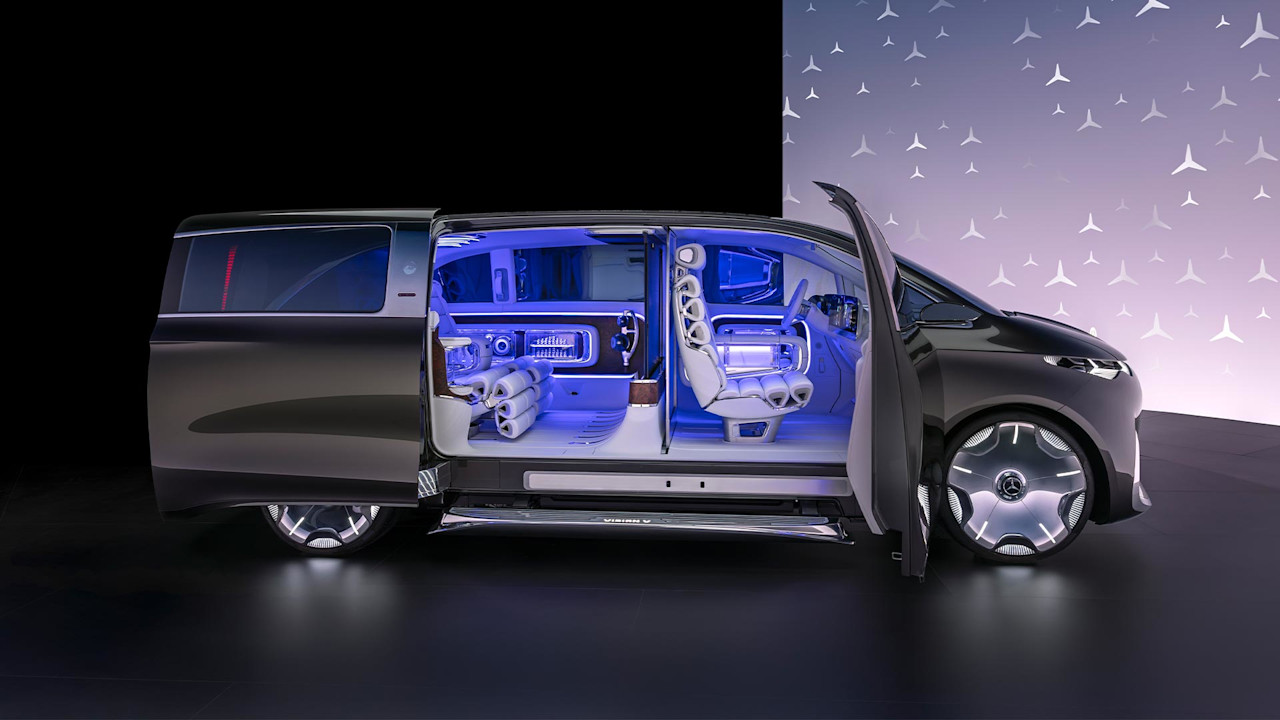 Här är Mercedes-Benz nya lyxlimousin Vision V 
