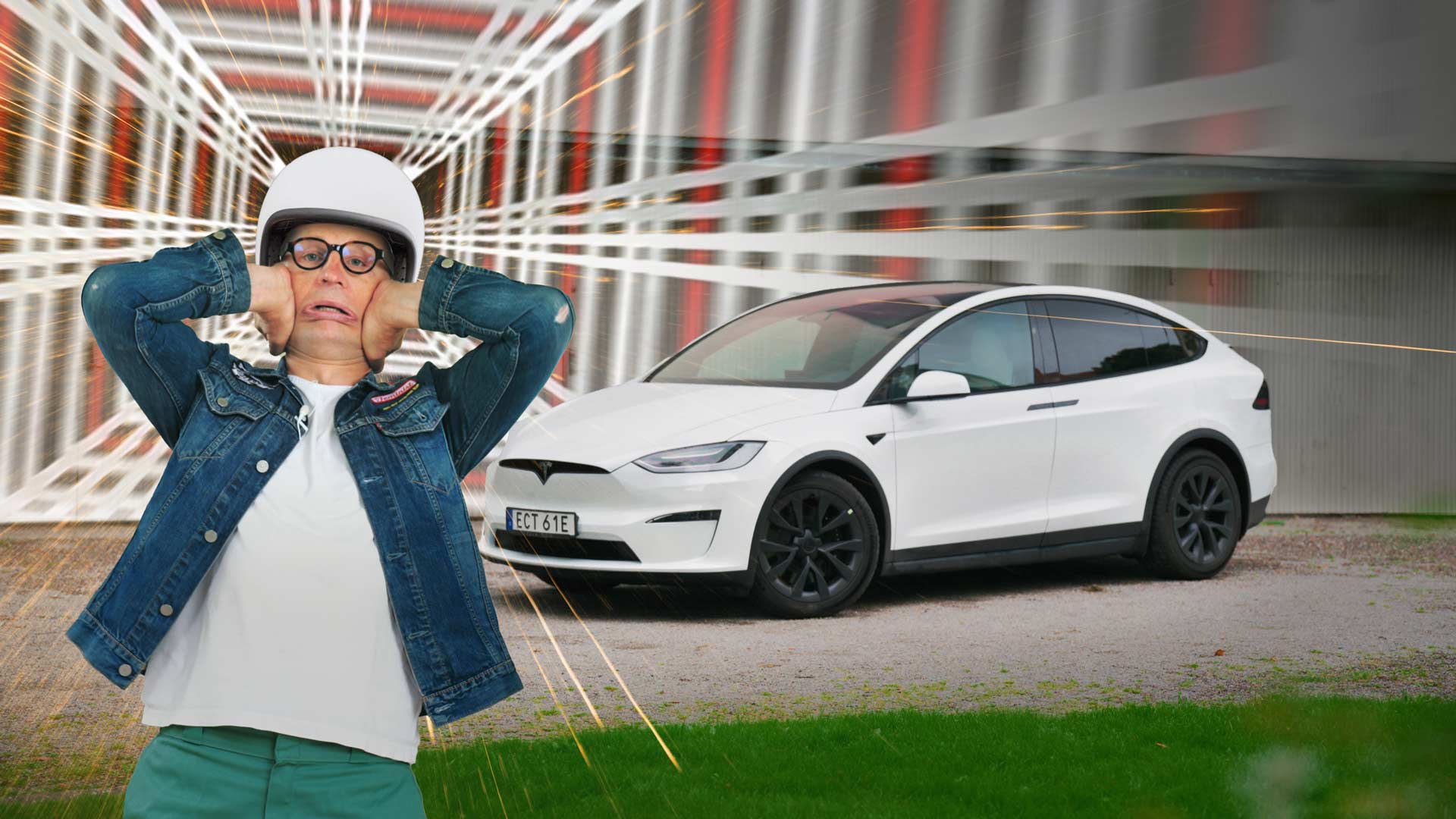 Provkörning av Tesla Model X