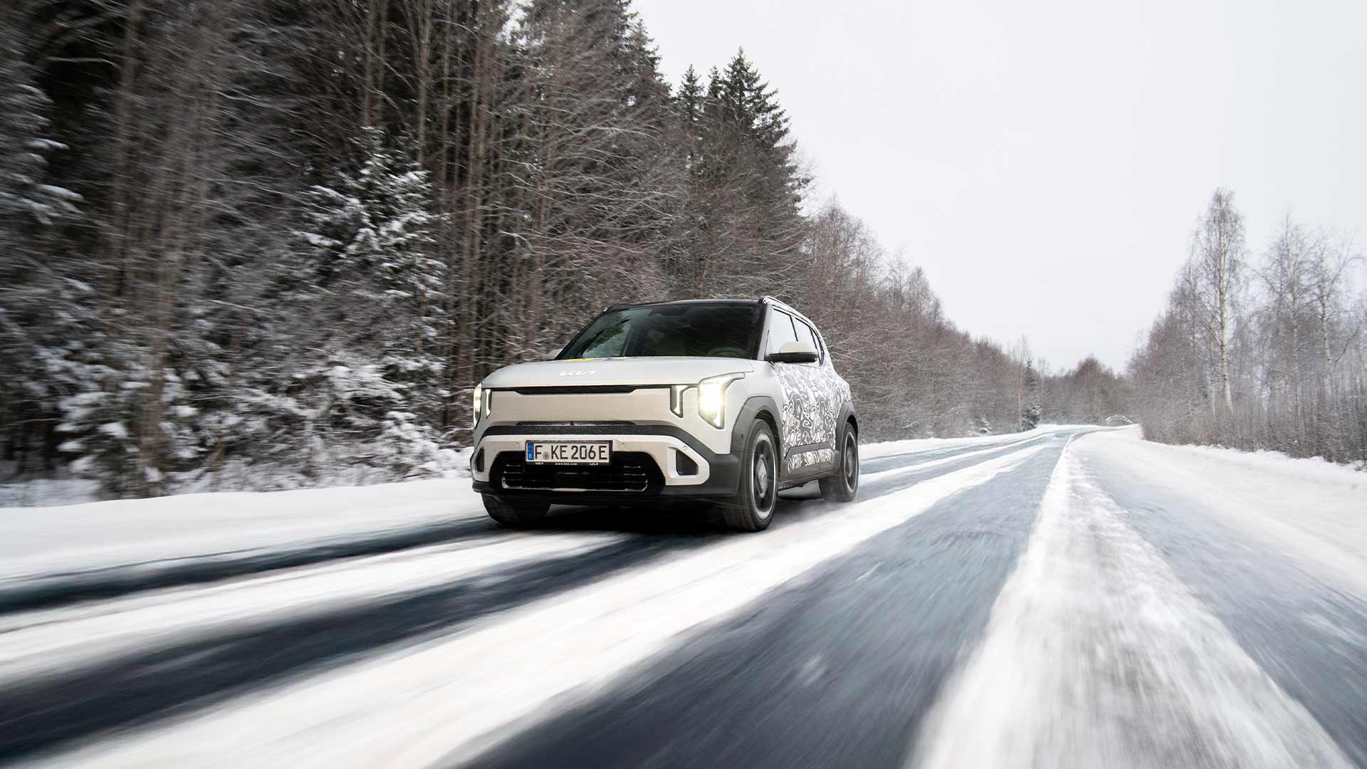 Nya Kia EV2 har testats i extrem vinterkyla i El Prix 2026