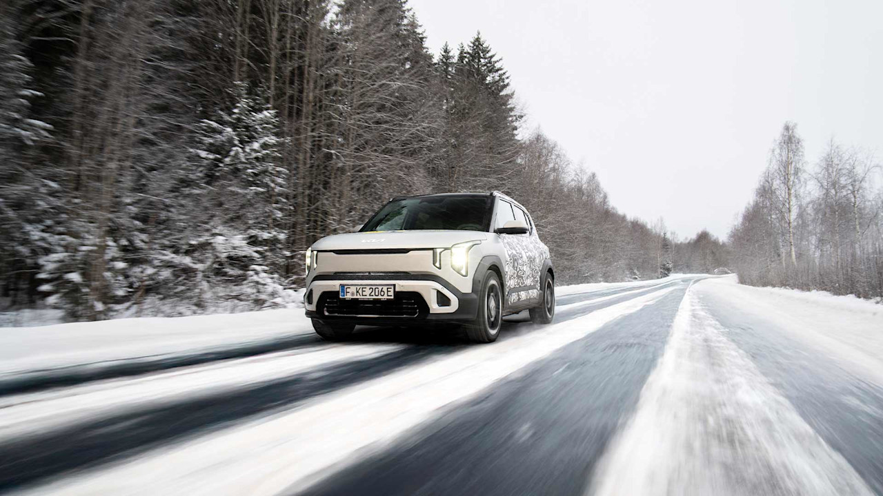 Nya Kia EV2 har testats i extrem vinterkyla i El Prix 2026