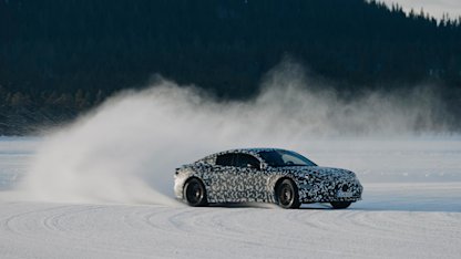 Nya Mercedes-AMG GT 4-dörrars Coupé har vintertestats i Arjeplog