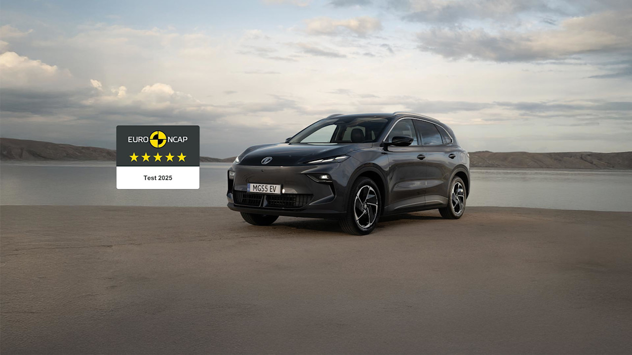 Nya MGS5 EV får högsta betyg av Euro NCAP