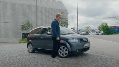 Provkörning av Audi A2