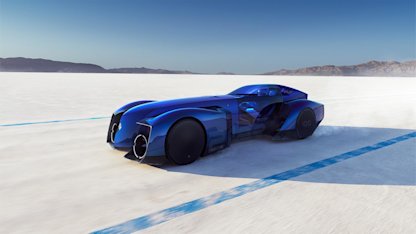Nya Renault Filante Record 2025 – slående lik Batmobilen