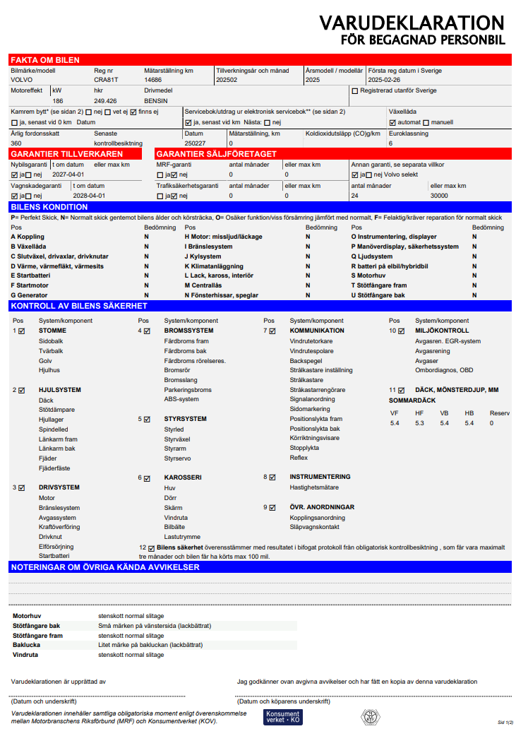 Volvo XC60 Recharge T6 AWD Geartronic, 350hk, 2025
